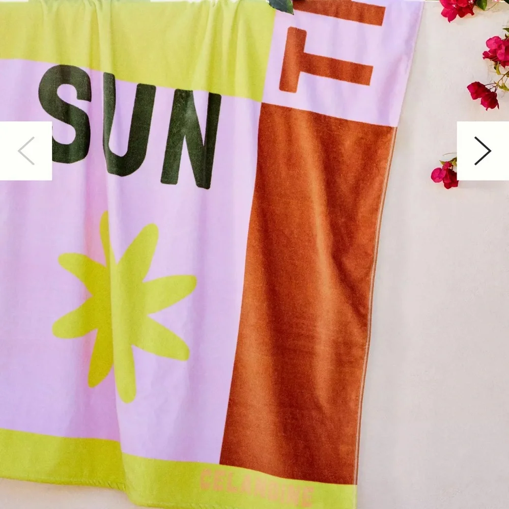 Greetings Beach Towel anthropologie celandine greet the sun large